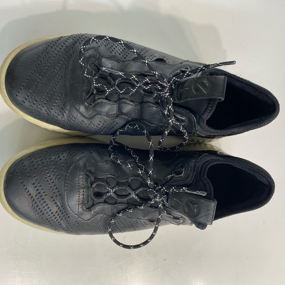 ECCO ATH-1FM MENS Black Leather Sneakers